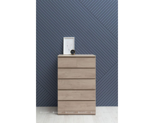 Комод Aquanet Сканди 80 дуб эдгрейн (6 ящиков)