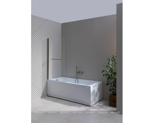 Шторка на ванну Allen Brau Priority 80x150 3.31024.BA серебро браш