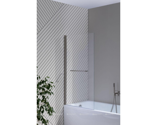 Шторка на ванну Allen Brau Priority 80x150 3.31024.BA серебро браш