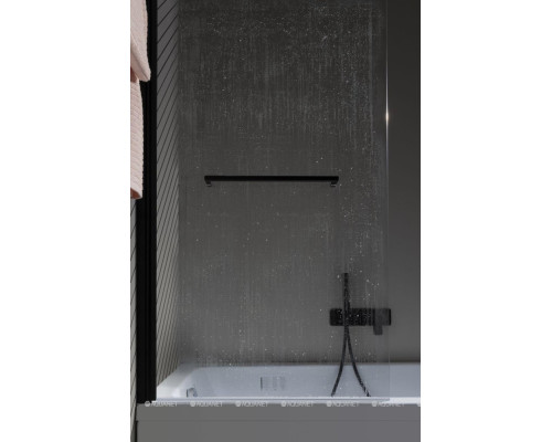 Шторка на ванну Allen Brau Priority 80x150 3.31022.BBA черный браш