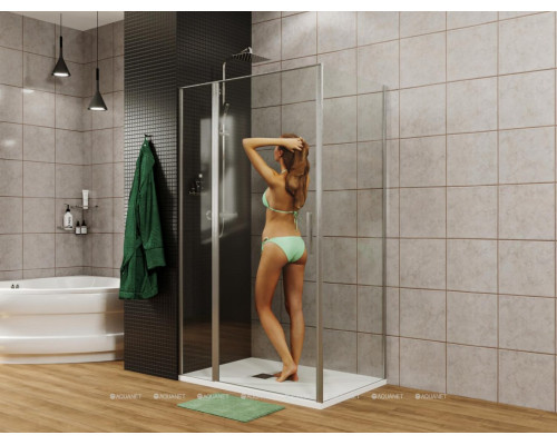 Душевой уголок Allen Brau Priority 140x100 3.31034.00 + 3.31046.00 хром