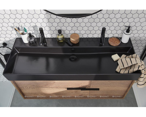 Раковина встраиваемые сверху Jacob Delafon Vivienne 120 EXBK112-NGM черная матовая