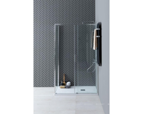 Душевая дверь Aquanet Pleasure Evo 120 AE65-N120-CT профиль хром, прозрачное стекло