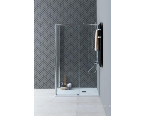 Душевая дверь Aquanet Pleasure Evo 120 AE65-N120-CT профиль хром, прозрачное стекло