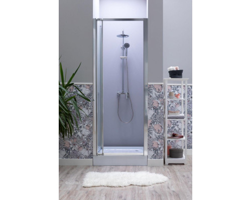 Душевая дверь Aquanet Alfa NAA6422 80, прозрачное стекло