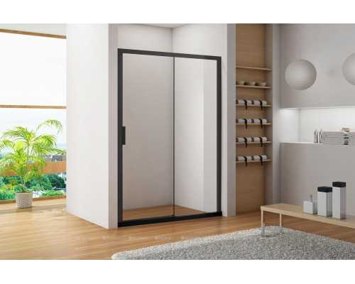 Душевая дверь Aquanet Pleasure AE60-N-130H200U-BT 130, прозрачное стекло