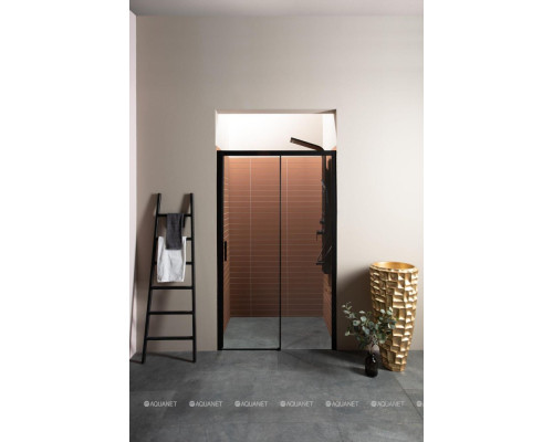 Душевая дверь Aquanet Pleasure AE60-N-140H200U-BT 140, прозрачное стекло