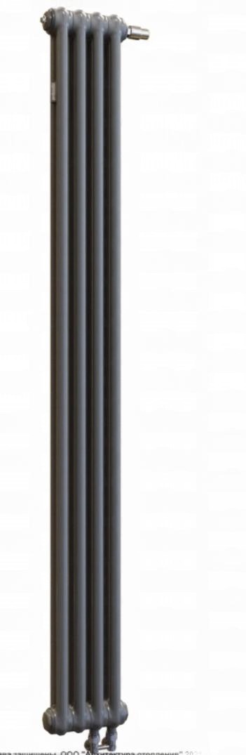 Стальной трубчатый радиатор Arbonia 2180 8 секций нижнее подключение SF-3 Anthrazit metallic 2180/08 N96 1/2 SF-3 Anthrazit metallic
