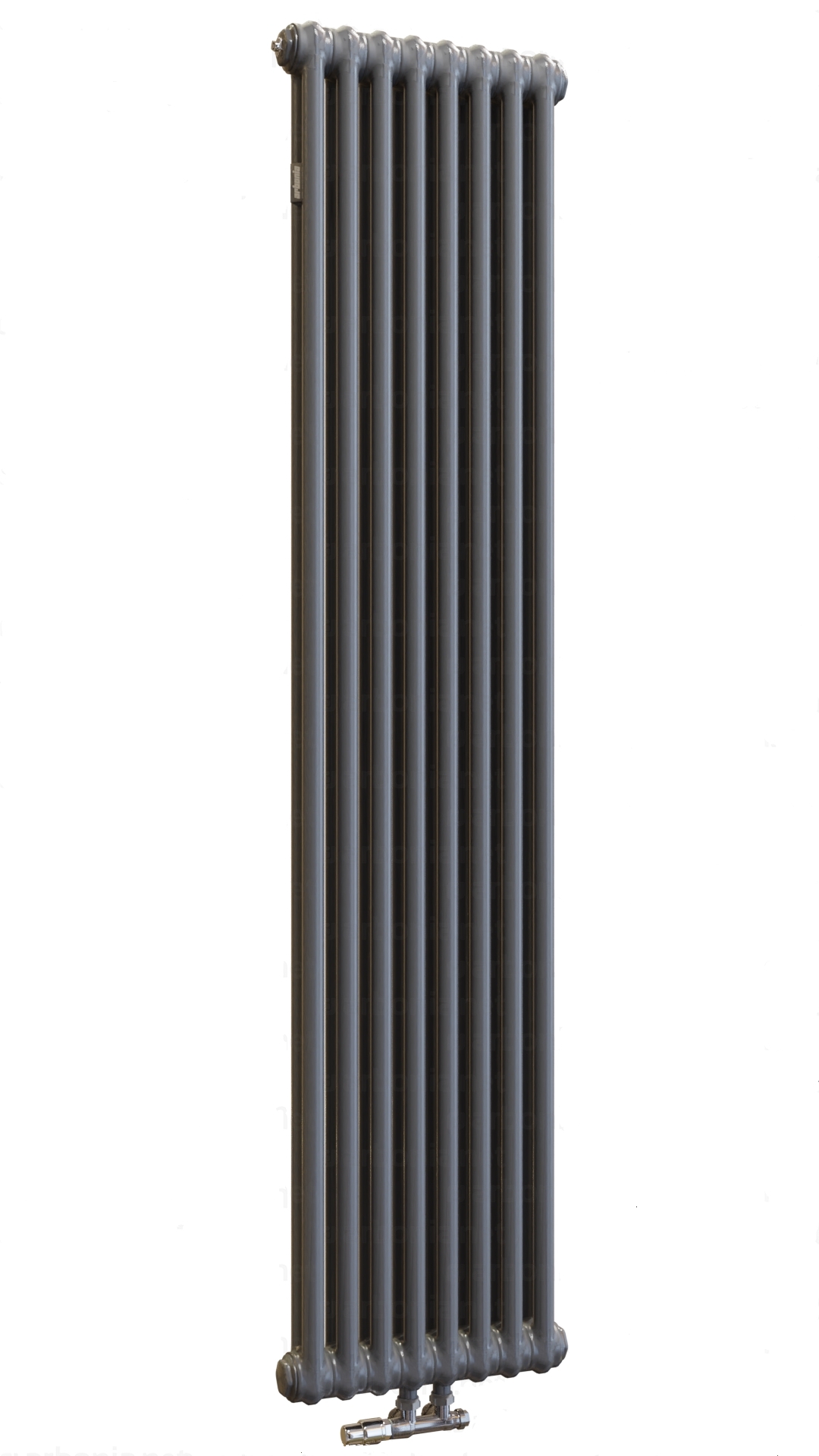 Стальной трубчатый радиатор Arbonia 2180 6 секций нижнее подключение SF-3 Anthrazit metallic 2180/06 N96 1/2 SF-3 Anthrazit metallic