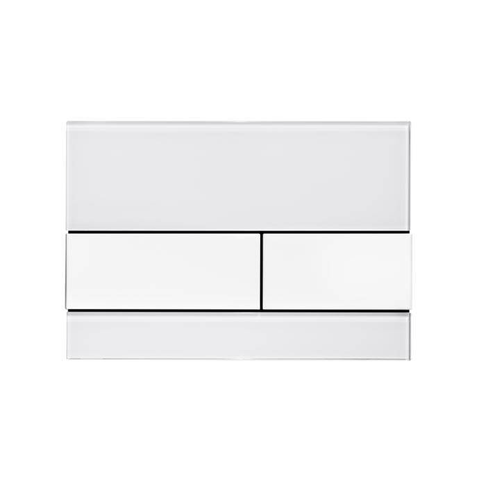 Панель смыва TECE TECEsquare стекло белое клавиши нержавеющая сталь сатин 9240801