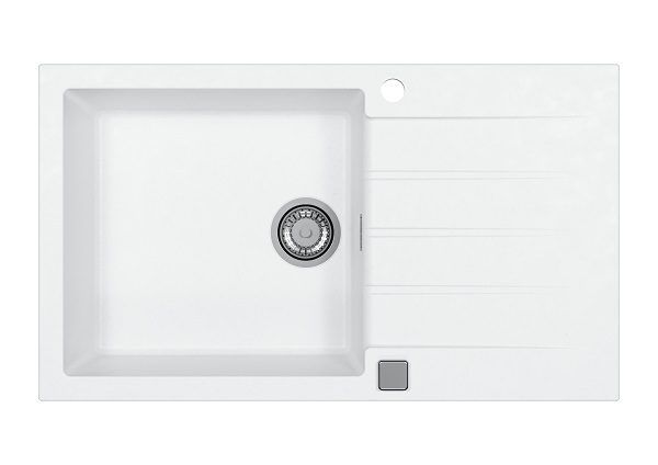 Мойка кухонная Alveus Cadit 40 Granital Arctic G11 860х500 мм с сифоном 1132027