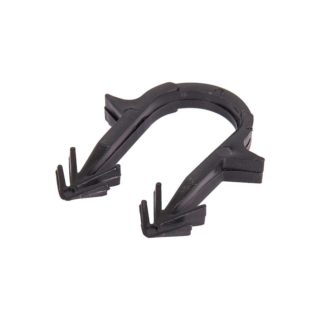 Скоба якорная STOUT с двойным креплением для труб 16-20 мм черная SMF-0004-001620