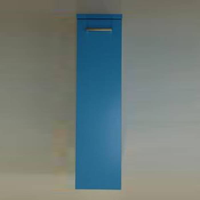 Пенал для ванной Idea Stella 25x98x34 см подвесной правый голубой 03062DX