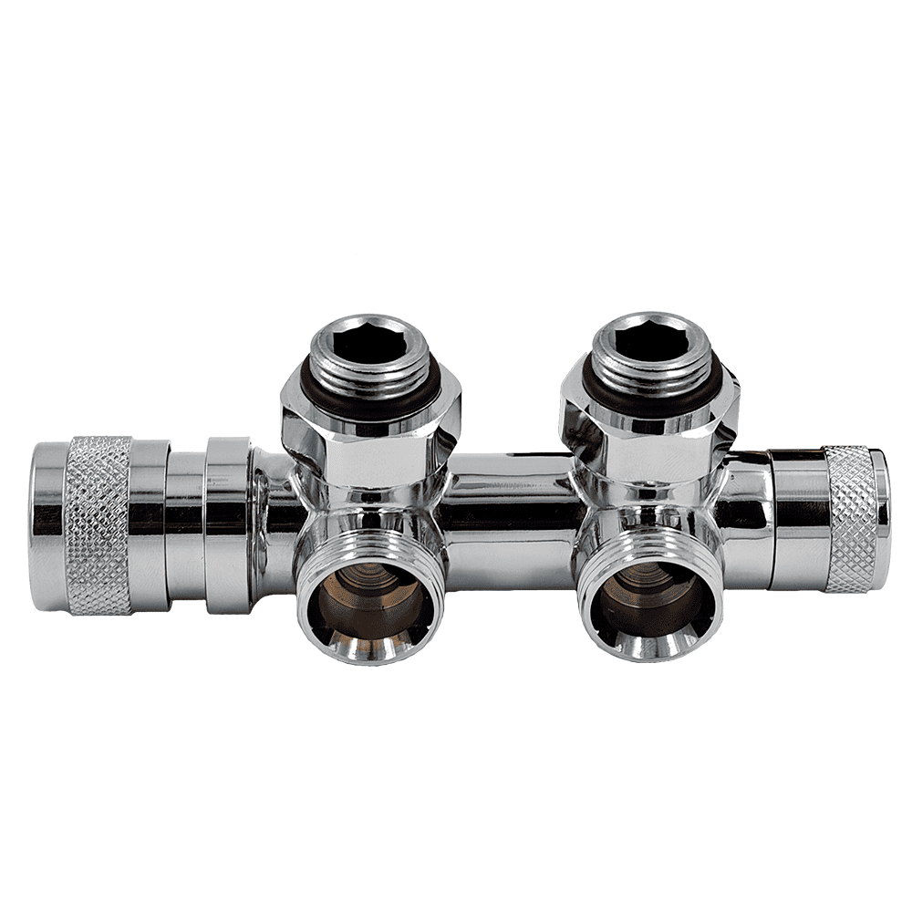 Узел нижнего подключения Primoclima Lunar термостатический угловой правый 1/2 x 3/4 Хром PCART890AC