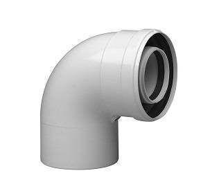 Коаксиальный отвод Baxi полипропиленовый 87° 110/160 мм KMT71413361