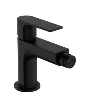 Смеситель для биде Hansgrohe Rebris E однорычажный с донным клапаном черный матовый 72211670