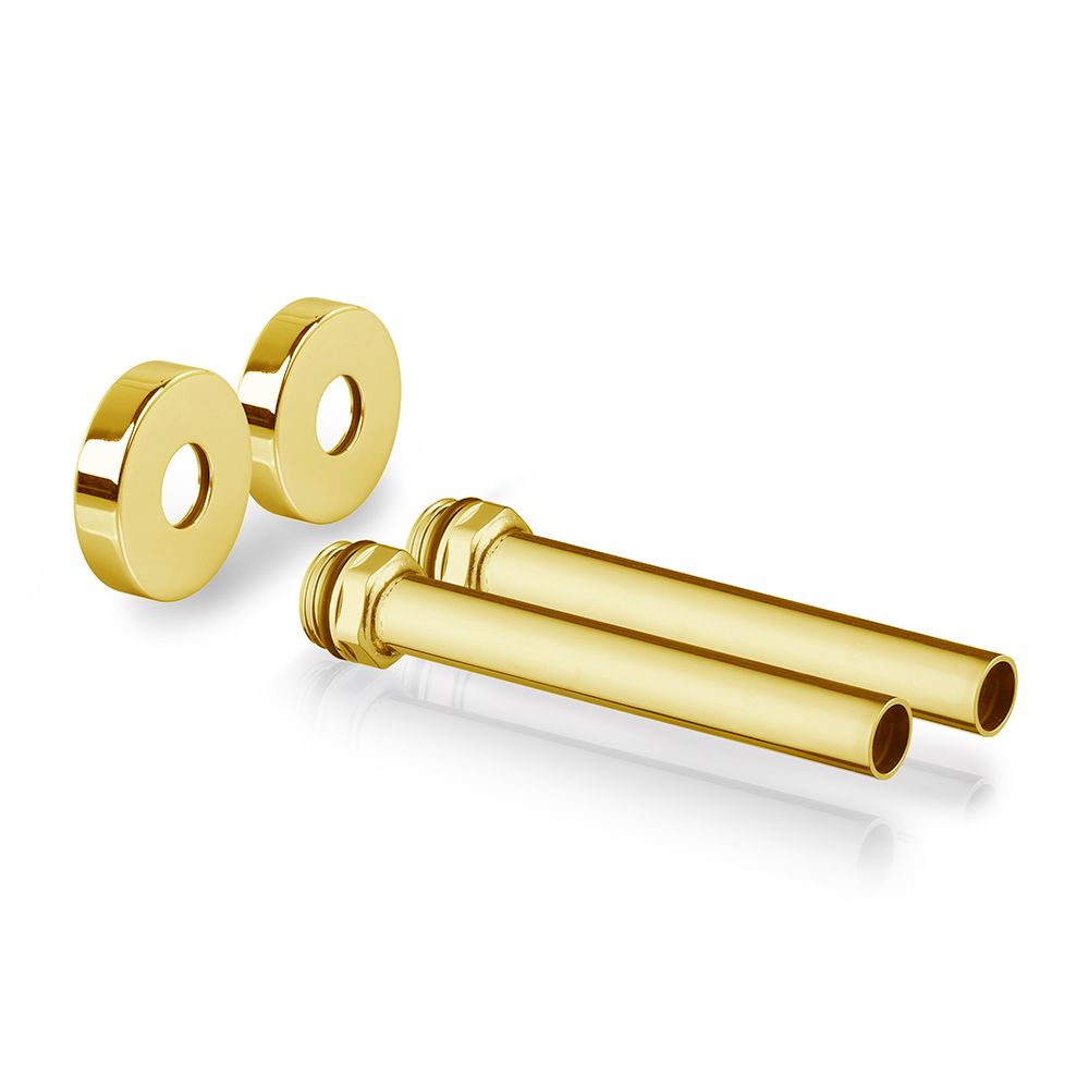 Комплект декоративных трубок SR Rubinetterie 15x1/2 L150 мм золото A491-1500DE15