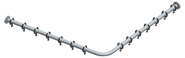 Набор штанг для душевой занавески Keuco Plan 1200х1200 мм хром 14939 011200