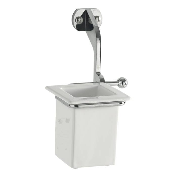 Стакан для зубных щеток подвесной Kerasan хром 741090