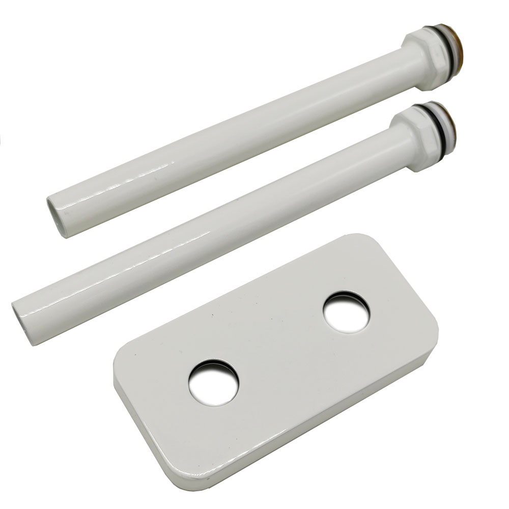 Комплект трубок SR Rubinetterie 15x1.0 мм с наружной резьбой 1/2x15 и отражателем 50 мм белый A494-1500VE15