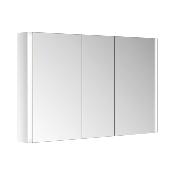 Зеркальный шкаф Keuco Somaris 120x71x12.8 см 3-дверный IP 44 с обогревом 14504003101