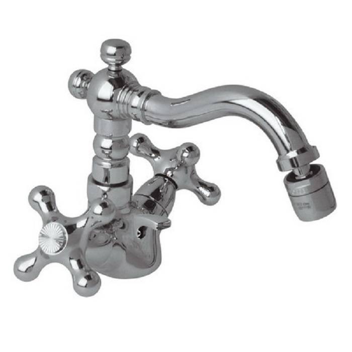 Смеситель для биде Daniel Revival поворотный излив с донным клапаном хром V6400 cr