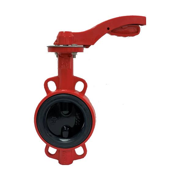 Затвор дисковый поворотный RUSHWORK 200-150-16 Ду 150 Ру 16 межфланцевый с рукояткой 200-150-16