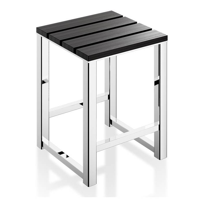 Табурет напольный Decor Walther DW 68 дерево 30x30x42.5 см хром/венге 0503605