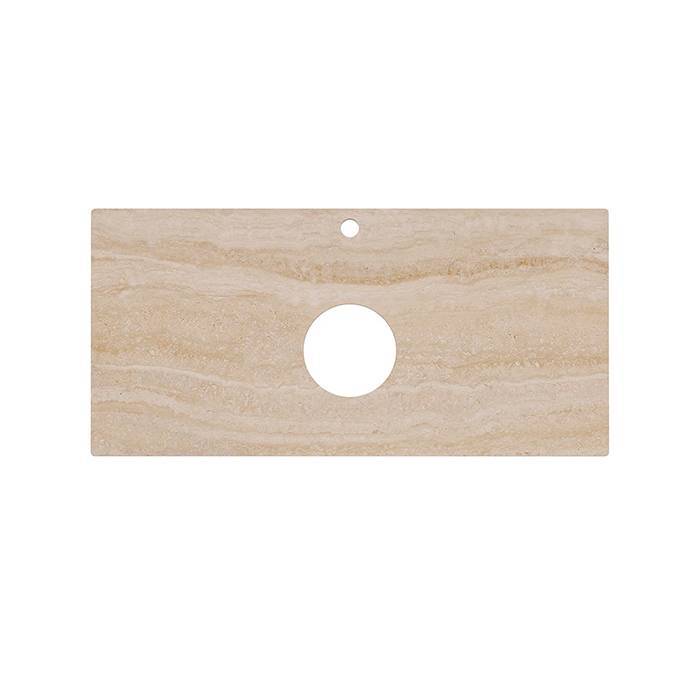 Столешница из керамогранита Kerama Marazzi Риальто 100 см 1 отв. бежевый натуральный PL1.SG560420R/100