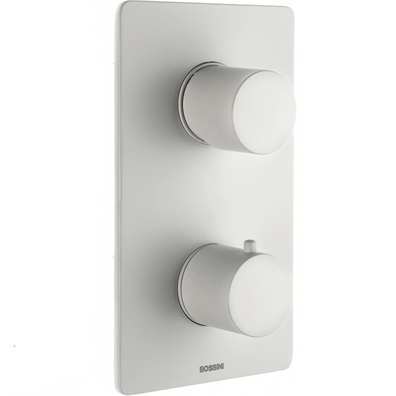 Наружная часть термостата Bossini Teo белый матовый Z00002.045