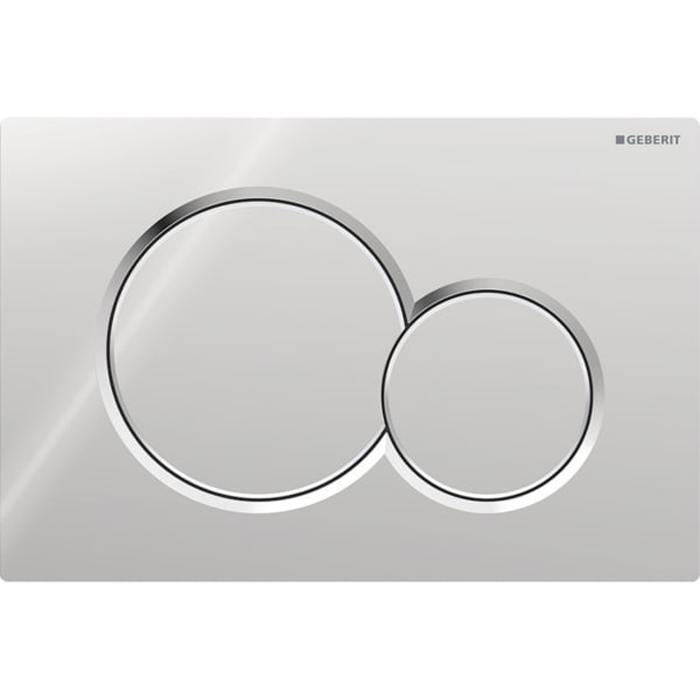 Клавиша смыва Geberit Sigma01 для двойного смыва круглая хром 115.770.21.5