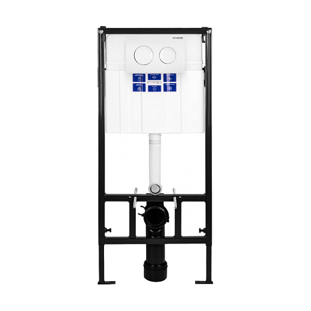 Система инсталляции для унитаза Bettoserb Sava Fix Slim с клавишей COOL белый глянец SET40006466