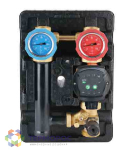 Насосный модуль Kromwell со смесителем и байпасом правый без насоса KW.MWUH180R