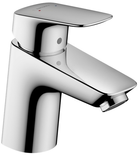 Смеситель для раковины hansgrohe Logis 67 мм с донным клапаном Push-Open 71077000