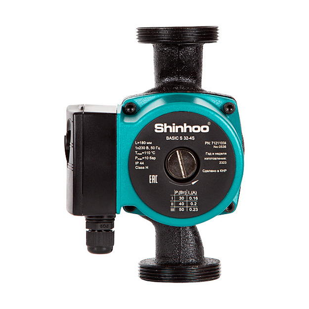 Насос циркуляционный Shinhoo BASIC S 32-4S 180 мм 50 Вт 71211004