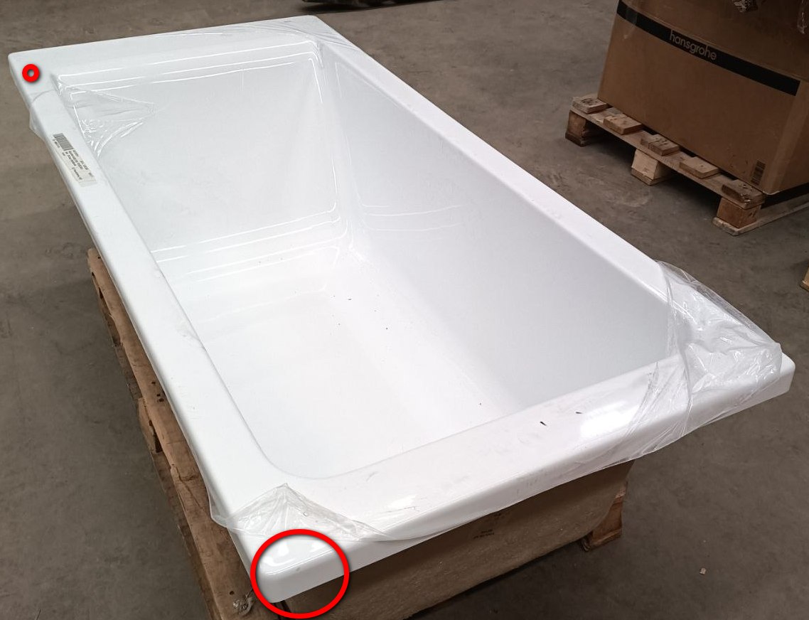 Ванна акриловая Roca Easy 1700х800х450 мм 250 л прямоугольная ZRU9307624