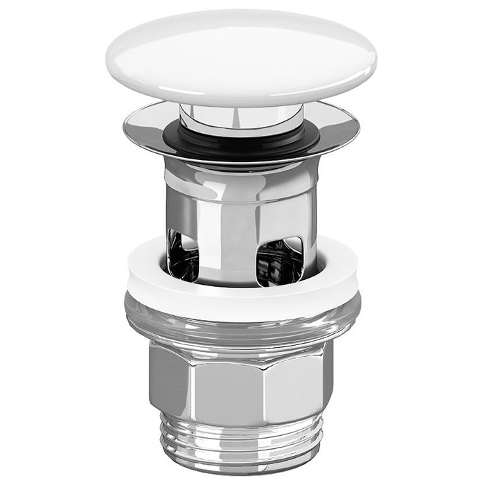 Донный клапан для раковины Villeroy & Boch ViConnect нажимной с керамической крышкой 8L033401