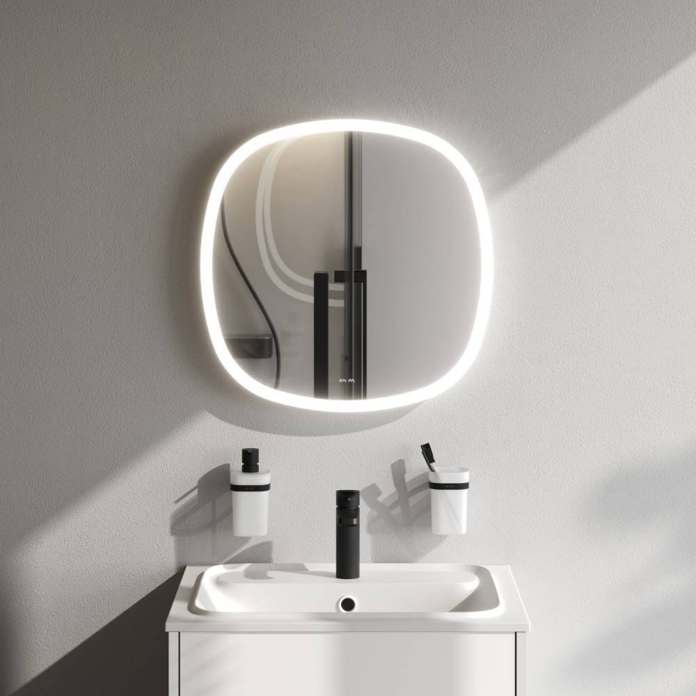 Зеркало AM.PM Func 55 см квадратное с LED-подсветкой и ИК-сенсором M8FMOX0551WGS