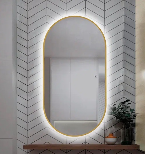 Зеркало AQUAme 550х1050 мм с подсветкой и подогревом AQM9108G