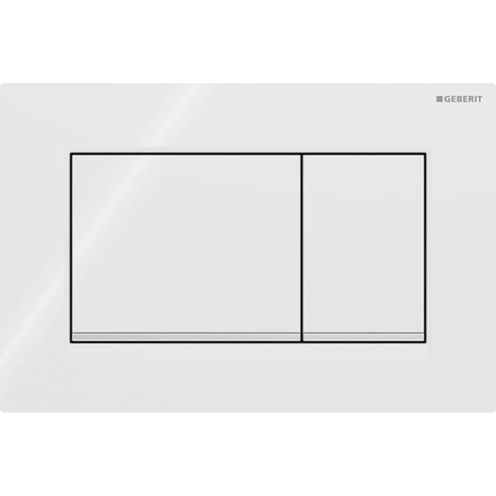 Клавиша смыва Geberit Sigma30 для двойного смыва квадратная белый/хром 115.883.KJ.1