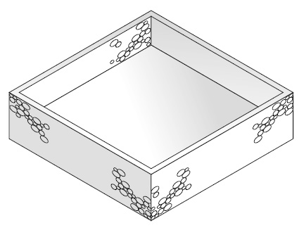 Основа для акрилового поддона Laufen 90х90 см пенополистирол 2.9557.1.000.000.1