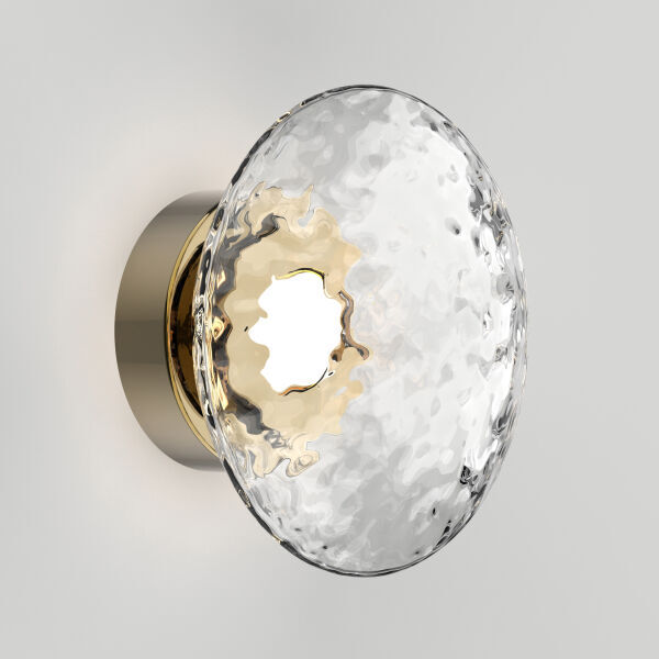 Настенный светильник с прозрачным стеклянным плафоном 50389/1 LED латунь