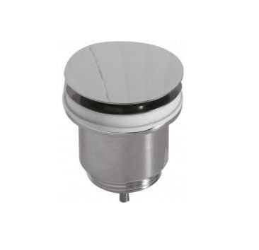 Донный клапан GSI FI012CR Push-open с металлической крышкой хром FI012CR