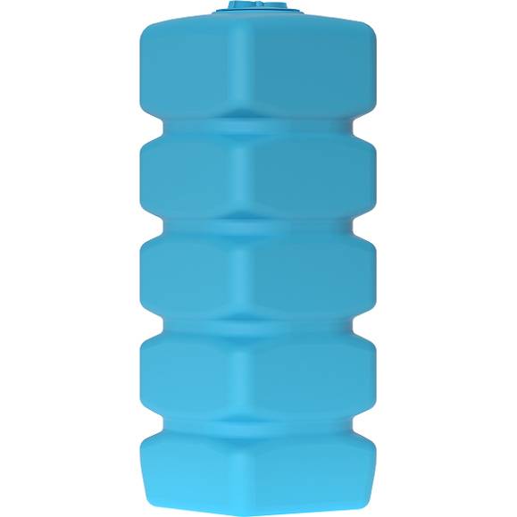 Бак для воды Акватек Quadro W-1000 синий с поплавком 1000 л 0-16-2252