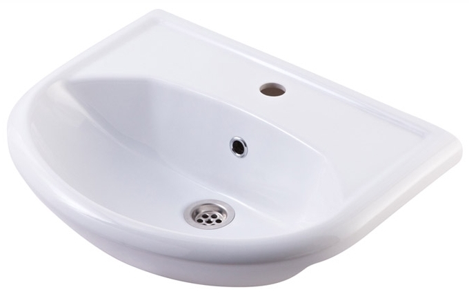 Раковина Rosa Уют 560х445х195 мм с отверстием под смеситель 12091