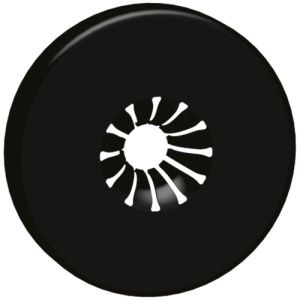 Розетка для вентиля FAR пластиковая черная глянцевая для труб 10-20 мм FL 0441 NL