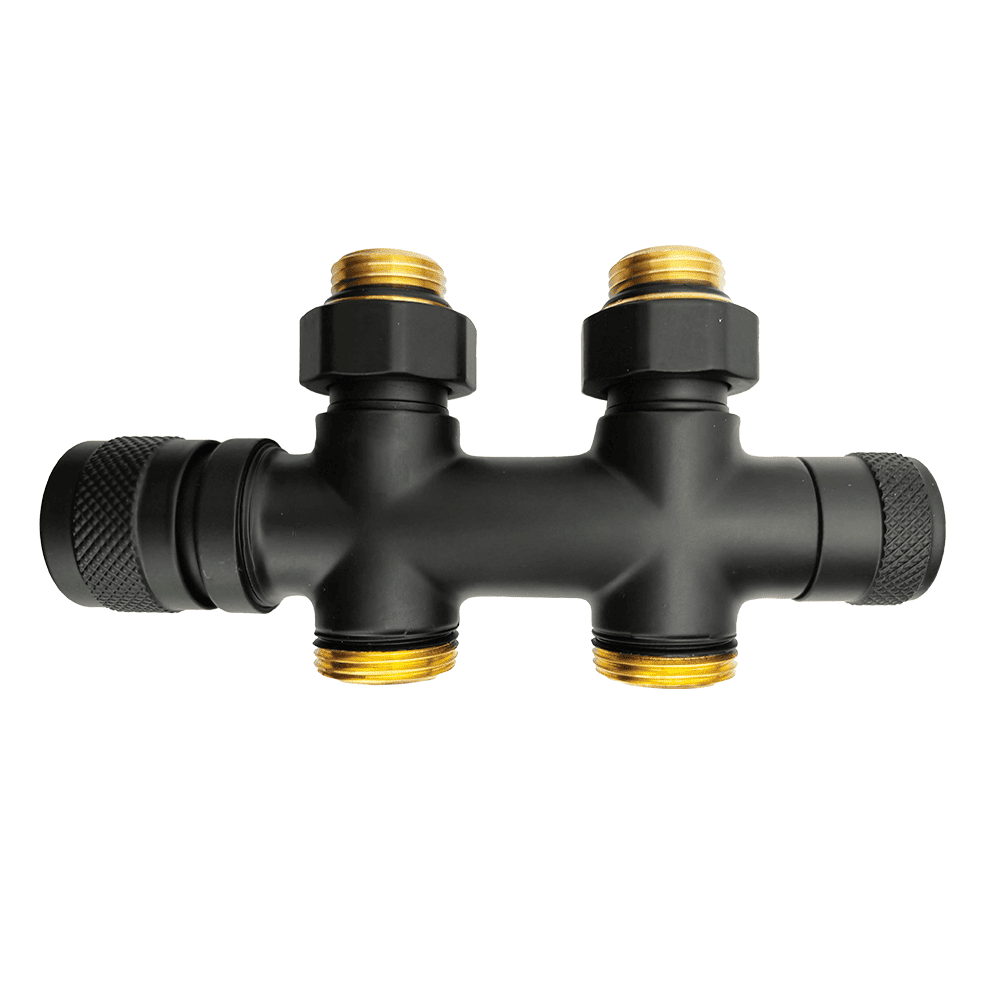 Узел нижнего подключения Primoclima Armature Lunar термостатический прямой 1/2x3/4 Черный матовый PCART889AB