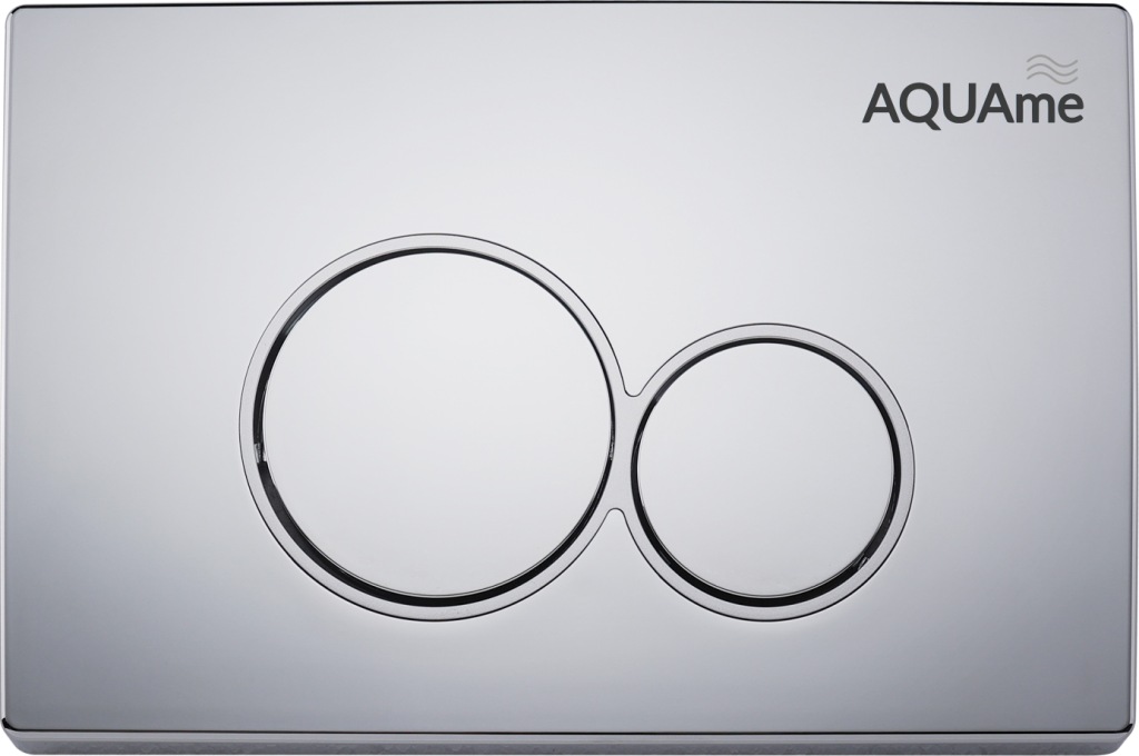 Панель смыва AQUAme пластик хром AQM4101CR