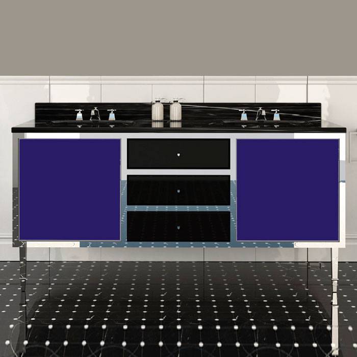 Комплект мебели напольный Devon&Devon Jazz 3 (раковина Swindon) blue violet/deep black ACSWINDONDS bi / A3