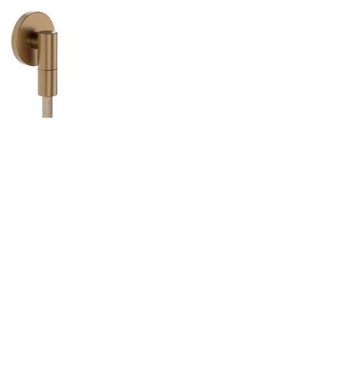 Шланговое подключение Hansgrohe FixFit Fine S с клапаном обратного тока шлифованная бронза 28882140